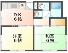 ハイツオオシマの間取り画像