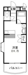 テノン元浜の間取り画像