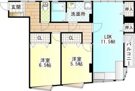 ヴィラS＆Kの間取り画像
