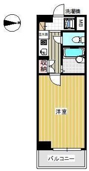 マリオン屋島東 206号室の間取り画像