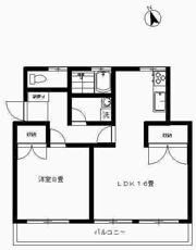ハピネスコーポの間取り画像