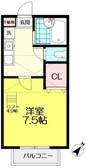 セゾンコート和光の間取り画像