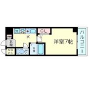 エスリード南森町駅前の間取り画像