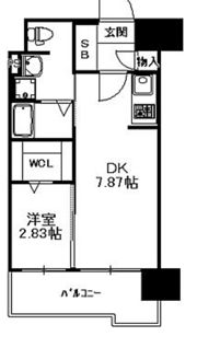 グランフォーレプライム博多の間取り画像