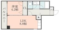 NiceマンションIT九品寺の間取り画像