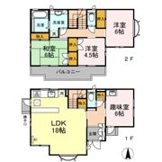 北持田町一戸建の間取り画像