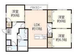 アベックスハイム井口明神Aの間取り画像