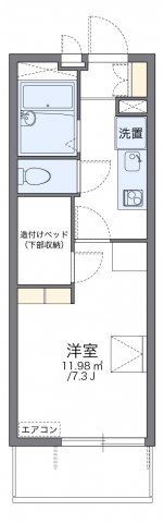 レオパレステルヌーラ彦根の間取り画像