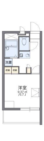 レオパレス三津屋北の間取り画像