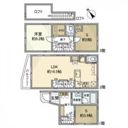 仲池上戸建の間取り画像