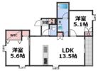 内代レジデンスサウスの間取り画像