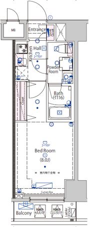 マーロ千住クレストタップの間取り画像