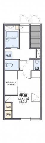 レオパレス若咲の間取り画像