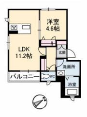 グランベレオ東尾道の間取り画像