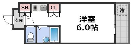 エムロード玉造の間取り画像