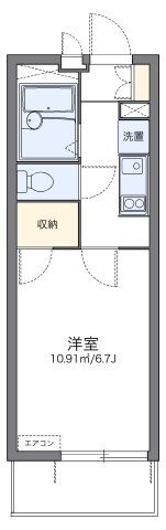 レオパレスブロッサムの間取り画像
