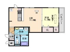 六甲コルンの間取り画像