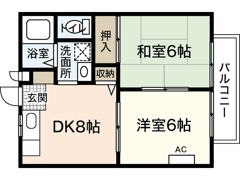 フォブール山﨑の間取り画像