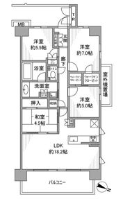 プラウド八事ガーデンの間取り画像