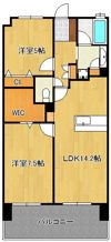 オーヴィジョン青山グランテラス 803号室の間取り画像