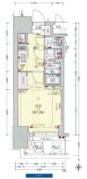 プレサンス新大阪ストリームの間取り画像