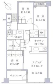 D’グランセ学芸大学の間取り画像