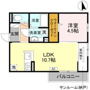 にゅうまごびれっじⅣの間取り画像