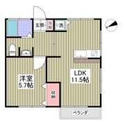 コーポ原田の間取り画像