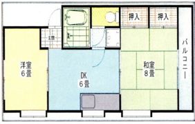 第2サンハイツ石丸の間取り画像