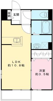 プルミエール野澤 Eの間取り画像