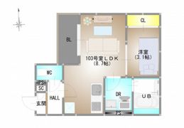 仮称）REGALEST 下伊福本町Ⅳの間取り画像