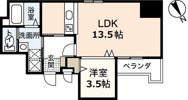 京橋町レジデンス広島駅前通りの間取り画像