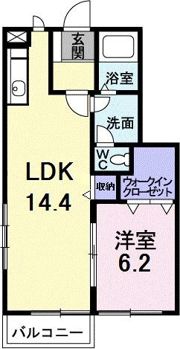 メゾンフルーレ Aの間取り画像