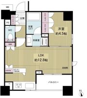 アデニウム東京八丁堀の間取り画像
