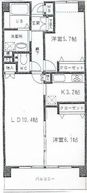 朝日レジデンスの間取り画像