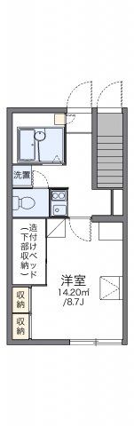 レオパレスウィステーリア平和台の間取り画像