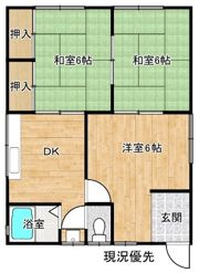 上乃木9丁目貸家の間取り画像