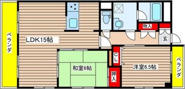 ディアコート村瀬の間取り画像