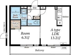 リブリ・膝折の間取り画像