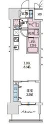 スプランディッド本町グランの間取り画像