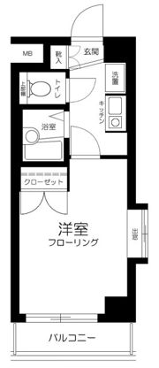 エスコート中野大和町の間取り画像