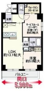 フェビエンローズの間取り画像