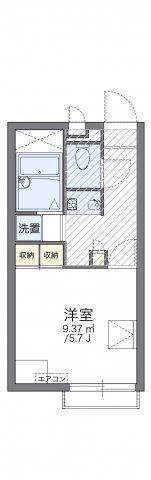 レオパレスクレール若宮Ⅲの間取り画像