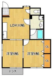 ハイビスIの間取り画像
