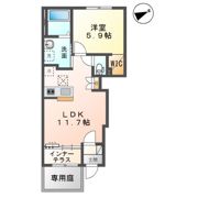 木更津市高柳新築アパートの間取り画像