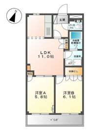 ティアラAの間取り画像