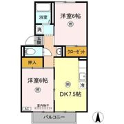 プレジール宮西の間取り画像