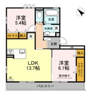 Bell A棟の間取り画像