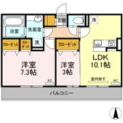 ウエストヒルズ萩Ⅰの間取り画像