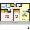ウエストヒルズ萩Ⅰの間取り画像